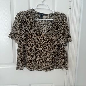 NWOT FOREVER 21 Animal Print Flowy Blouse | Size Small